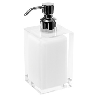 Soap Dispenser Soap Dispenser, Square, White, Countertop Gedy RA81-02